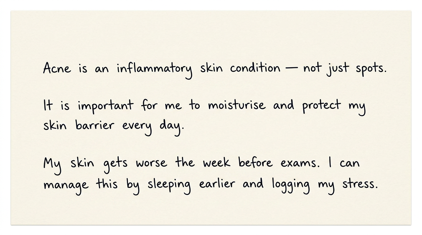 Handwritten note